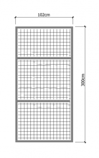 VOLIÉROVÝ RÁM 102x300cm