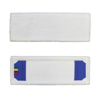 Mop s kapsami ECONOMY, mikrovlákno, 40 cm, bílý (SEP242)