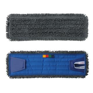 Mop se záložkami STANDARD, z mikrovlákna, 40 cm, šedý SKP141
