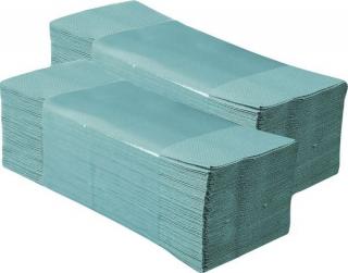 Papírové ručníky ECO, zelené, 1 vrstvé