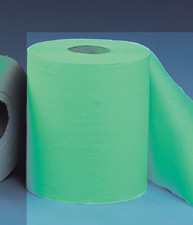 Papírové ručníky v rolích MINI - ZELENÉ, (12rolí/balení)