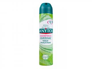 Sanytol dezinfekce. Vzduch, plochy a textil. 300ml vůně: Mentol