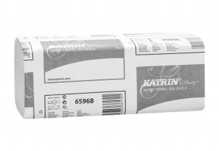 Skládané papírové ručníky Katrin 65968, 3000 ks- bílé