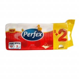 Toaletní papír Perfex 3vrt. cel. 10 ks