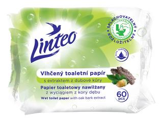 Vlhčený toaletní papír LINTEO s dubovou kůrou 60ks