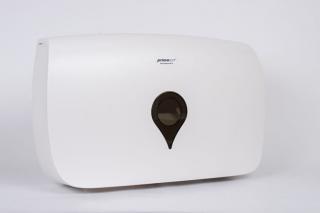 Zásobník na toaletní papír Jumbo 2x – bílý,  PrimaSOFT 090209