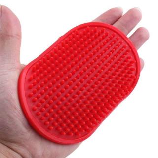 Bath koupací kartáč pro psa Barva: Červená