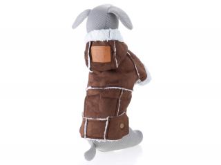 Blair zimní kabátek pro psa Barva: Hnědá, Délka zad (cm): 24, Obvod hrudníku: 36 - 40 cm