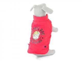 Bulldog zimní bunda pro psa Barva: Červená, Délka zad (cm): 20, Obvod hrudníku: 30 - 36 cm