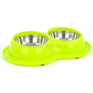 Duo plastové misky pro psa Barva: Zelená