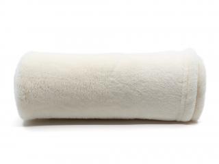 Ella béžová fleecová deka pro psa Barva: Perlová bílá, Rozměr (cm): 100 x 68