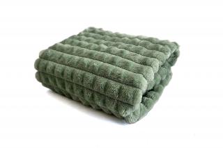 Ella zelená fleecová deka pro psa Barva: Rezedová zelená, Rozměr (cm): 100 x 68