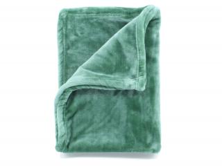 Ella zelená fleecová deka pro psa Barva: Rezedová zelená, Rozměr (cm): 65 x 45