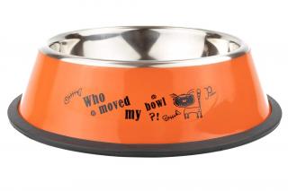 Empty miska pro psa s tlapkami Barva: Oranžová, Rozměr (cm): 11