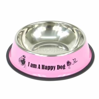 Empty miska pro psa s tlapkami Barva: Růžová, Rozměr (cm): 13