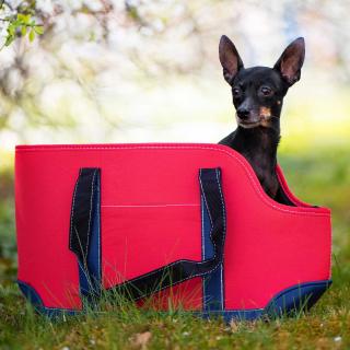 Geri cestovní taška pro psa Barva: Červená, Dle váhy psa: do 3,5 kg