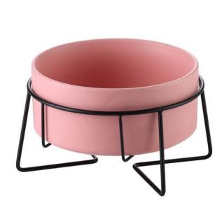 Hedis keramická miska pro psa či kočku Barva: Růžová, Rozměr (cm): 12