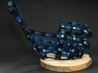 Huč nylonový náhubek pro klasický čumák Barva: Modrá, Délka čumáku: 11 cm, Obvod čumáku: 30 cm