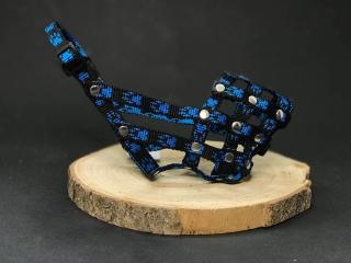 Huč nylonový náhubek pro klasický čumák Barva: Modrá, Délka čumáku: 6 cm, Obvod čumáku: 18 cm