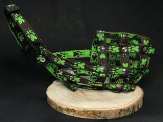 Huč nylonový náhubek pro klasický čumák Barva: Zelená, Délka čumáku: 11 cm, Obvod čumáku: 30 cm