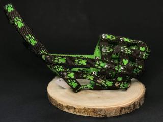 Huč nylonový náhubek pro klasický čumák Barva: Zelená, Délka čumáku: 9,5 cm, Obvod čumáku: 26 cm
