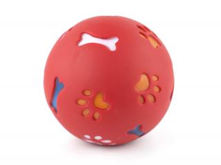 Inter plastový míček na pamlsky Barva: Červená, Rozměr (cm): 12