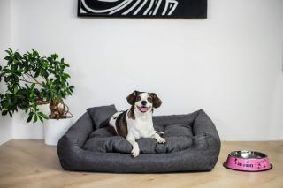 Lux šedý pelech pro psa Rozměr (cm): 110 x 90