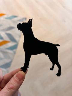 Mag magnet na lednici ve tvaru psa Plemeno: Boxer