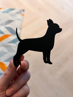 Mag magnet na lednici ve tvaru psa Plemeno: Čivava