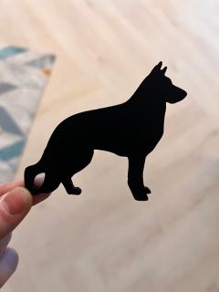 Mag magnet na lednici ve tvaru psa Plemeno: Německý ovčák