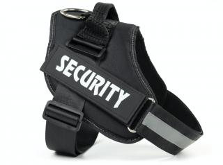 Security černý postroj pro psa | 51 – 115 cm Barva: Černá, Obvod hrudníku: 51 - 66 cm