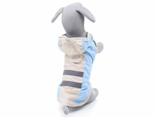Slim-Roy reflexní pláštěnka pro psa Barva: Modrá, Délka zad (cm): 48, Obvod hrudníku: 54 - 64 cm