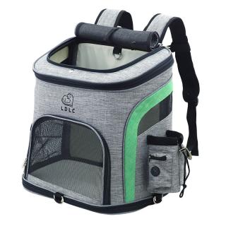 Smart šedo-zelený batoh pro psa do 6 kg Dle váhy psa: do 6 kg