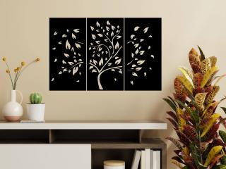 Strom života 8 dekorace na zeď Dekor: Černá, Rozměr (cm): 38 x 79