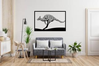 Strom života klokan dekorace na zeď Dekor: Černá, Rozměr (cm): 38 x 23