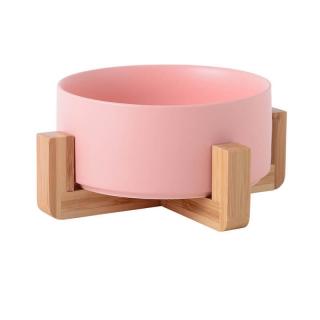 Tabby keramická miska pro psa či kočku Barva: Růžová, Rozměr (cm): 15