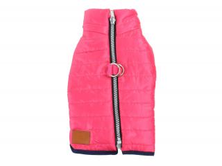 Targa podzimní bunda pro psa Barva: Růžová, Délka zad (cm): 23, Obvod hrudníku: 27 - 29 cm