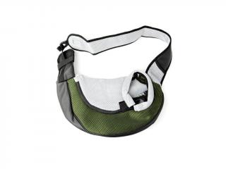 Travel taška pro psa přes rameno Barva: Tmavě zelená, Dle váhy psa: do 2 kg