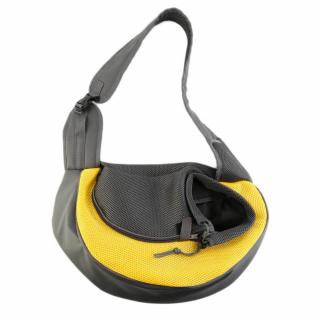 Travel taška pro psa přes rameno Barva: Žlutá, Dle váhy psa: do 2 kg