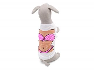 Tyfon letní tričko pro psa Barva: Růžová, Délka zad (cm): 18, Obvod hrudníku: 28 - 32 cm