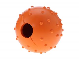Wren gumový míček na pamlsky pro psa Barva: Oranžová, Rozměr (cm): 6