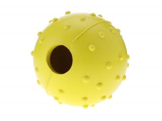 Wren gumový míček na pamlsky pro psa Barva: Žlutá, Rozměr (cm): 4