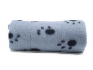 Zora fleecová deka pro psa Barva: Šedá, Rozměr (cm): 100 x 70