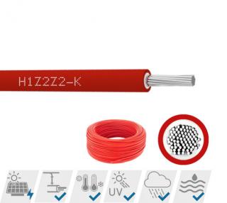 Solární kabel 1x4mm² - červený (Solární kabel 1x4mm² - červený)