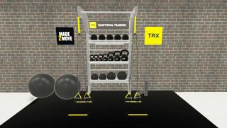 TRX® STUDIO LINE – Single Bay (konstrukce + vybavení)