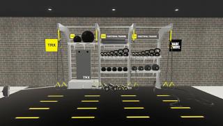 TRX® STUDIO LINE – Triple Bay (konstrukce + vybavení)