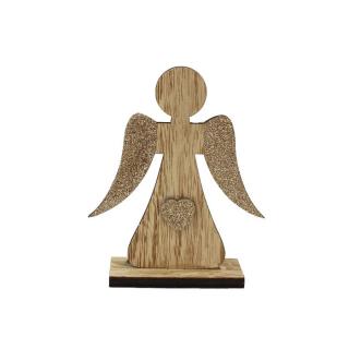 Anděl dřevěný malý 13 cm