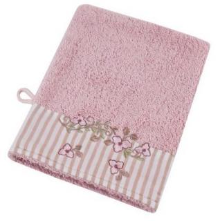 Bavlněná koupací rukavice růžová 16 x 21 cm (ISABELLE ROSE)