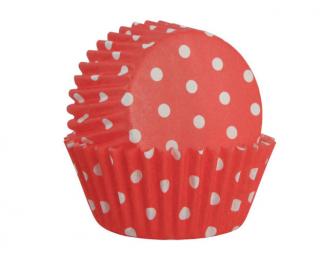 Cukrářské košíčky na muffiny červené s puntíky 60 ks Isabelle Rose (ISABELLE ROSE)