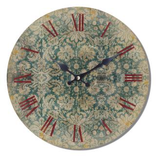 Dřevěné nástěnné hodiny Britain Lace 29 cm (ISABELLE ROSE)